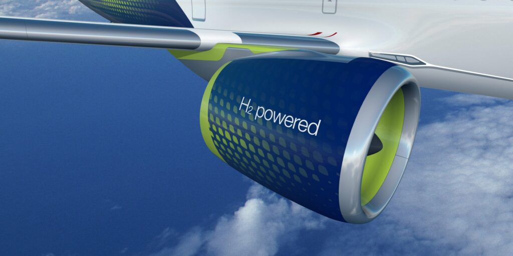 Hydrogen powered plane
